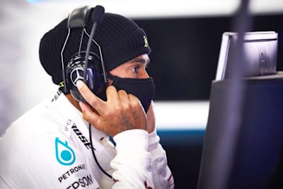 Lewis Hamilton in Silverstone