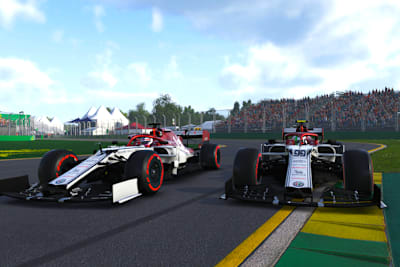 Die virtuellen Renner von Alfa Romeo Racing in Melbourne