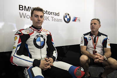 Markus Reiterberger (li.) mit BMW-Teamchef Shaun Muir