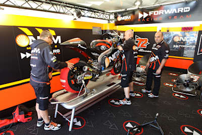 FTR-Forward-Moto2-Maschine von Takahashi aus der Saison 2012