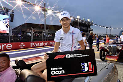 Esteban Ocon in Singapur