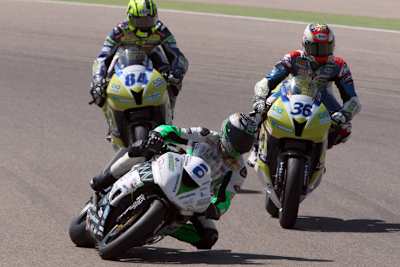 Dominic Schmitter (vorne) hat bereits 22 WM-Punkte erobert