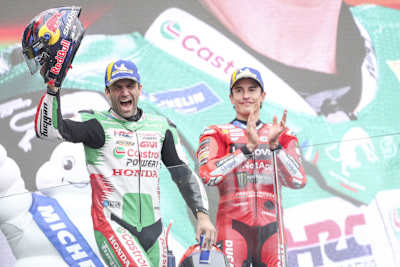 Auch Marc Marquez (re.) bewunderte Johann Zarco für seine Leistung