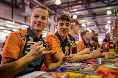 Chris Stange (li.): Immer gut drauf