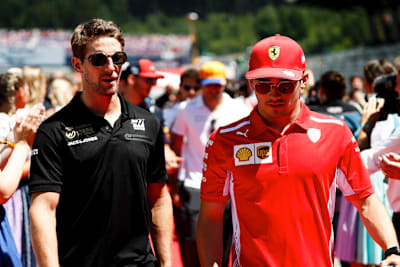 Romain Grosjean und Charles Leclerc