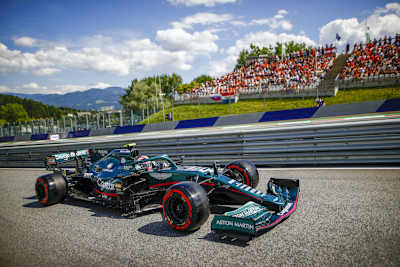 Sebastian Vettel 2021 im Aston Martin