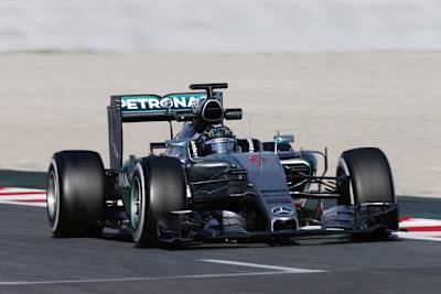 Nico Rosberg war in Barcelona der schnellste Mann