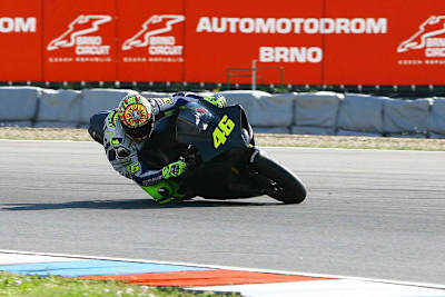 Rossi beim Test in Brünn am Montag