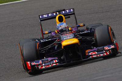 Weltmeister Sebastian Vettel war bei der Generalprobe vor dem Qualifying der schnellste Mann auf der Piste