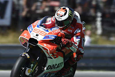 Jorge Lorenzo auf der Ducati Desmosedici