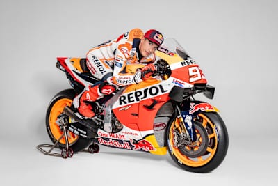 Fototermin 2021: Marc Márquez saß nur auf dem stehenden MotoGP-Bike