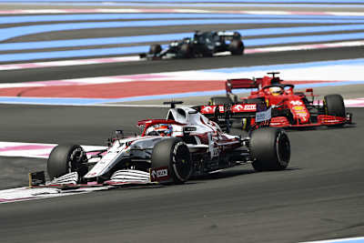 Kimi Räikkönen in Frankreich