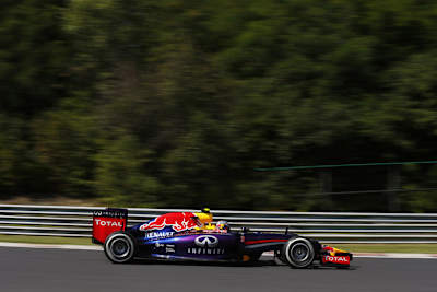 Red Bull Racing-Pilot Daniel Ricciardo nach dem Trainingsfreitag auf dem Hungaroring: «Ferrari ist hier unser ärgster Gegner»