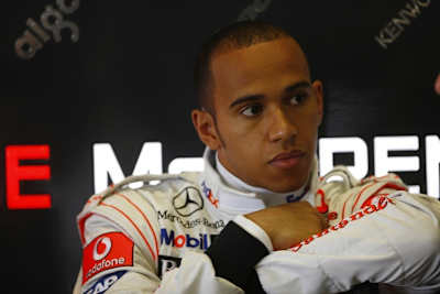 Ein sehr nachdenklicher Lewis Hamilton