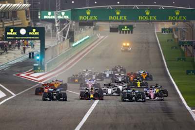 Start zum Sakhir-GP 2020