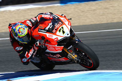 Chaz Davies steigerte die Performance seiner Ducati Panigale beim Jerez-Test