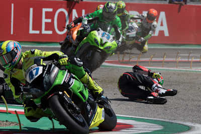 Roberto Rolfo sorgte für den ersten Abbruch