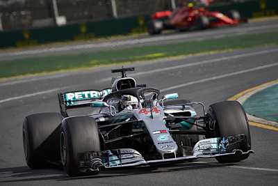 Lewis Hamilton in Australien