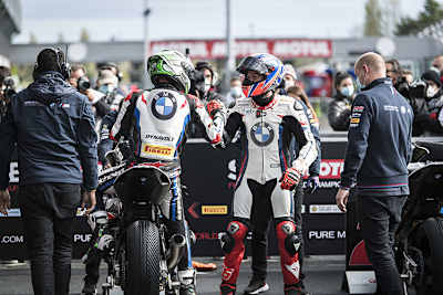 In Magny-Cours glänzten Laverty (li.) und Sykes mit den Startplätzen 1 und 2