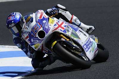 Anthony West auf der FTR-MZ im Australien-Design