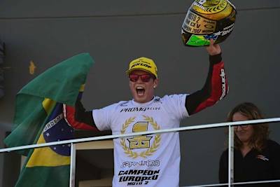 Eric Granado feiert in Valencia den Moto2-EM-Titel