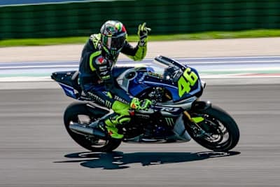 Valentino Rossi hatte sichtlich Spaß