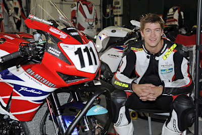 Michi Ranseder mit neuem Arbeitsgerät