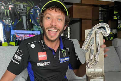 Valentino Rossi freute sich über seinen ersten eSport-Podestplatz