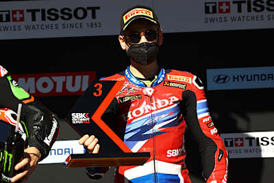 Nach einem Jahr Pause endlich wieder ein Podestplatz für Honda