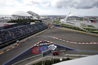 Lewis Hamilton in Sotschi