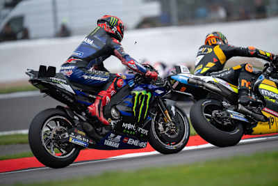 Fabio Quartararo verlor bei der Kollision mit Luca Marini die Front-Verkleidung