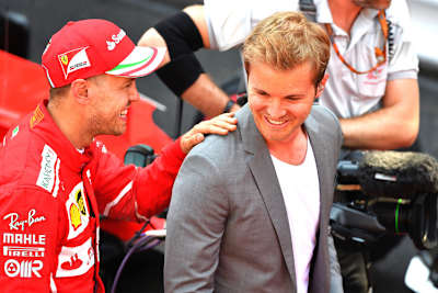 Sebastian Vettel und Nico Rosberg