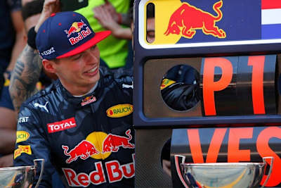 Max Verstappen nach seinem Sieg in Barcelona