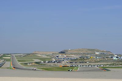 Die Rennstrecke in Aragonien