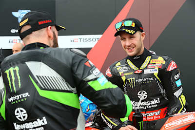 Keine Freunde: Tom Sykes (li.) und Jonathan Rea