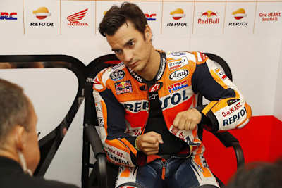 Dani Pedrosa in der Repsol-Honda-Box