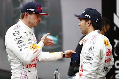 Max Verstappen und Sergio Pérez