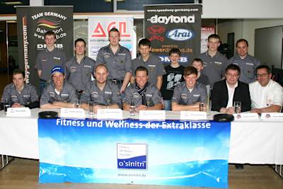 Das deutsche Team präsentierte sich den Medien