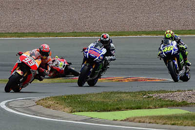 Márquez siegte vor Pedrosa und Rossi