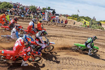 Jeremy Seewer, Kawasaki: Holeshot, dann nach hinten durchgereicht.