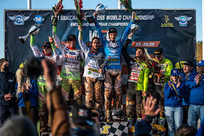 Titelaspiranten: Cermak, Veldman, R. Bax, Vanluchene, Musset und E. Bax (v.l.)