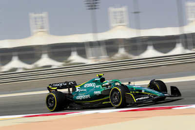 Sebastian Vettel mit seinem Aston Martin