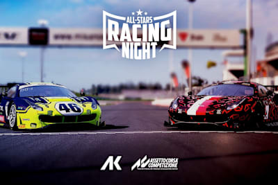 Die Stars im Sim-Rennen waren Valentino Rossi und Charles Leclerc