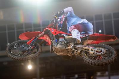 Ken Roczen war in Atlanta-2 mit einer neuen Umlenkung unterwegs - hier unter der Schwinge zu erkennen