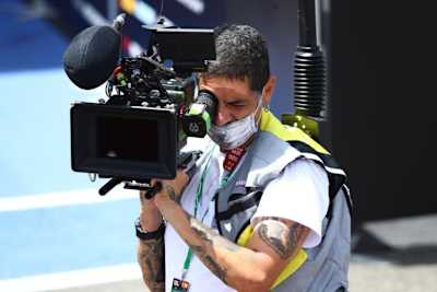 Auch die Kameramänner müssen das Corona-Protokoll beachten