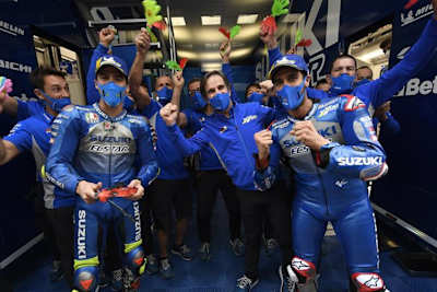 Davide Brivio (Mitte) wird Suzuki 2021 fehlen