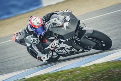 Randy de Puniet beim KTM-Test in Jerez