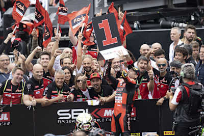 Alvaro Bautista feierte mit dem Team Aruba.it Ducati den 25. Sieg