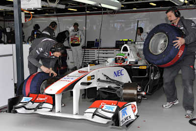 Sergio Pérez macht sich bereit