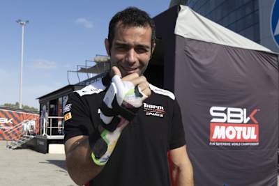 Rechte Hand in Plastikschiene: Danilo Petrucci